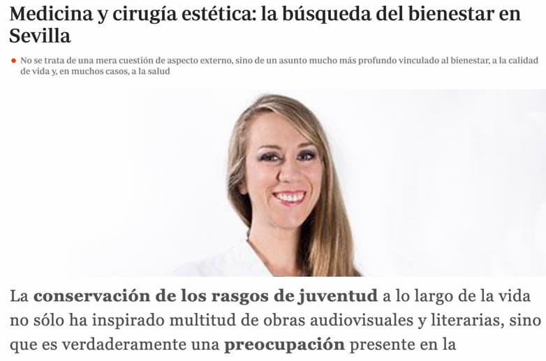 Noticias y Apariciones en Prensa de la Dra Ana Martínez Padilla ABC de Sevilla